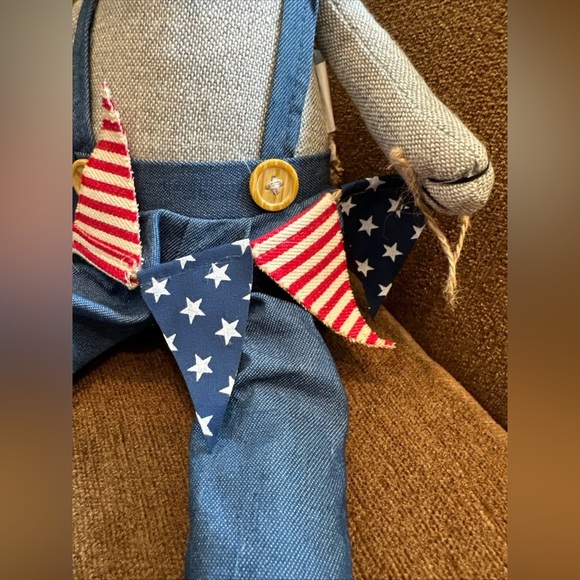 Memorial Day Patriotic Americana 4th of July Shelf Sitter Bear Doll Decor 22" - Picture 2 of 5